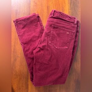 Stio Women's Straight Leg Pants in Deep Burgundy